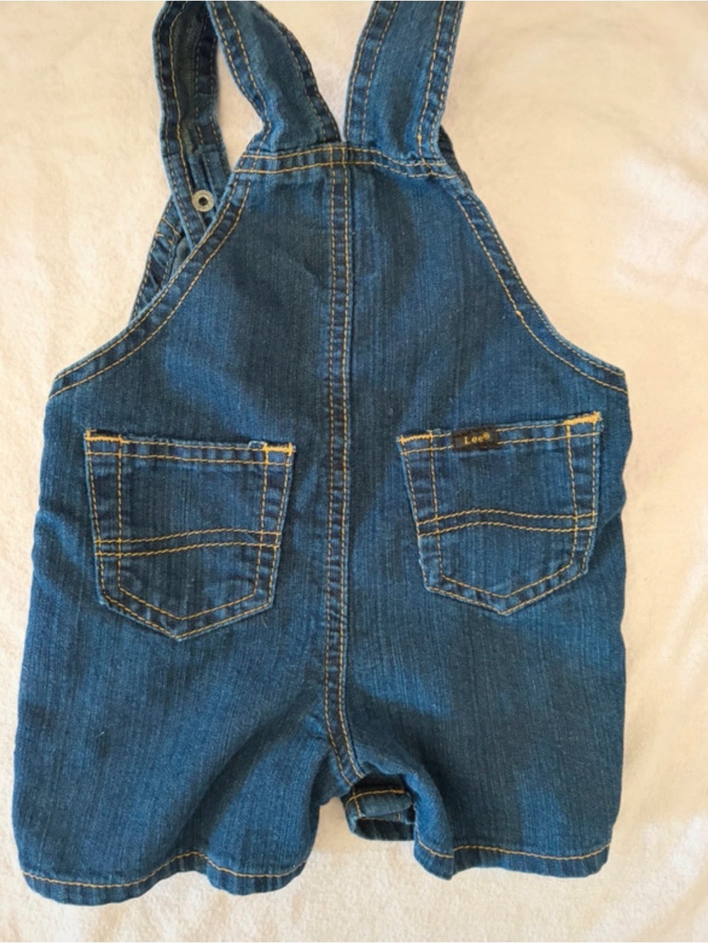 Lee Dark Blue Denim Shortalls for Kids - Picture 2 of 3